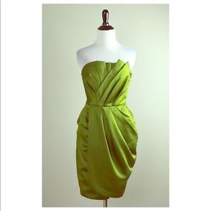 White by VERA WANG Strapless Bridesmaid Dress